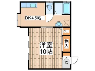 竹谷ハイツII【1階】の間取り