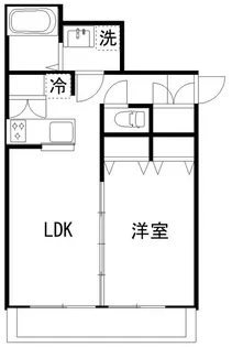 カルディア中央【5階】の間取り