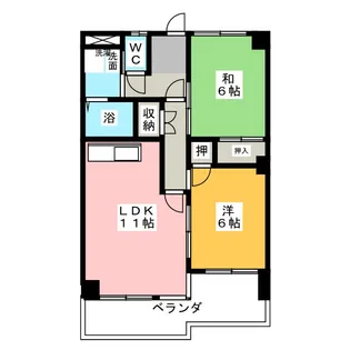 シャングリラ【4階】の間取り