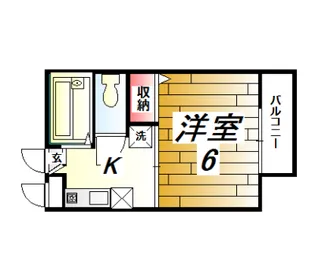 ボヌール・ヤマキ【1階】の間取り