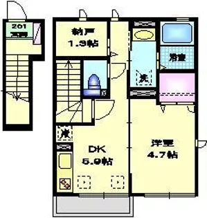 デュークハイム自由が丘【2階】の間取り