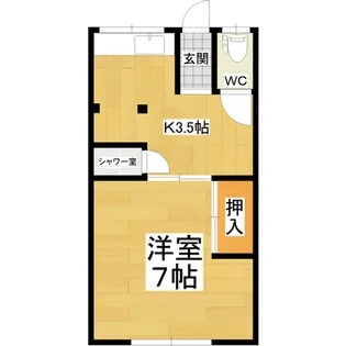 ニューつくばコーポ【1階】の間取り