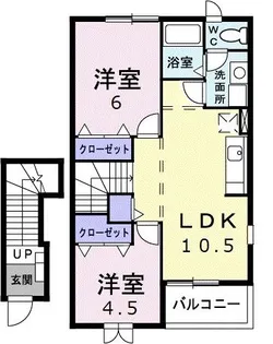 ペガサス・23【2階】の間取り