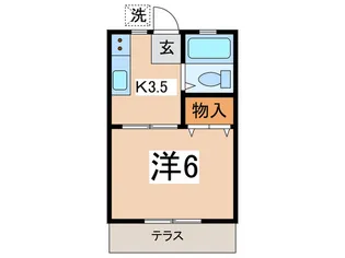 ハイツ春【1階】の間取り