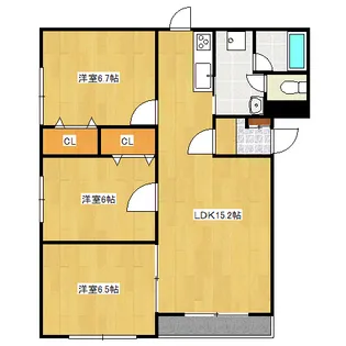 カーサソラーレ【2階】の間取り