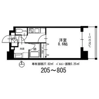 Cion Nagoya meieki (シオンナゴヤ)【4階】の間取り