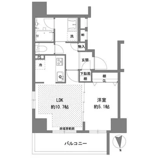 プライマル八王子横山町【14階】の間取り