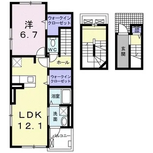 レガリア-H【3階】の間取り