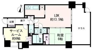 横浜東白楽シティタワー【1階】の間取り