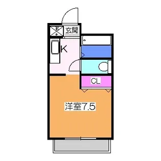 エレガンタナカII【1階】の間取り