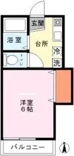 カサディ南小岩【1階】の間取り