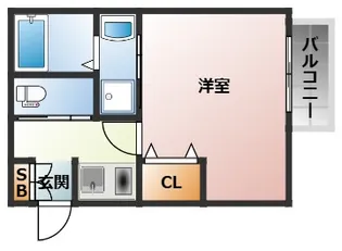 GOODLIFE鶴橋【2階】の間取り
