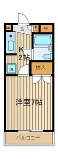 グレイスファルコーポ【2階】の間取り