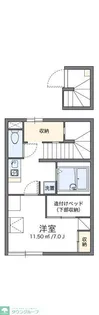 レオパレスオリエントコーポ【2階】の間取り