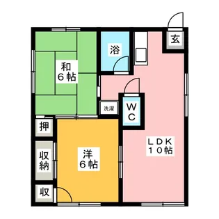 金沢コーポ大和【1階】の間取り
