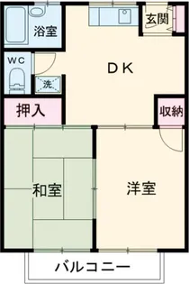 ひばりマンション【1階】の間取り