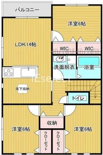 スカイタウン中西【2階】の間取り