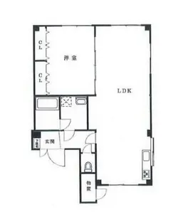 サンヒルズ恵比寿【1階】の間取り