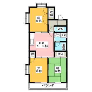 ファミール向台【2階】の間取り