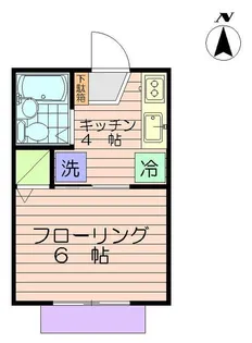 カサブランカII【1階】の間取り