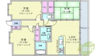 エレット長町(旧プライムアーバン長町一丁目)【11階】の間取り
