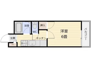 ビラヤマダ【4階】の間取り
