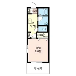 メゾン・ド・アルテミオ【1階】の間取り