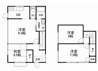 金杉コーポ【2階】の間取り