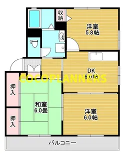 シャトー・レジデンス長嶺【1階】の間取り