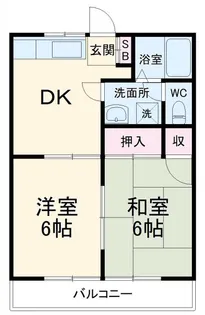 泉ハイツ【1階】の間取り