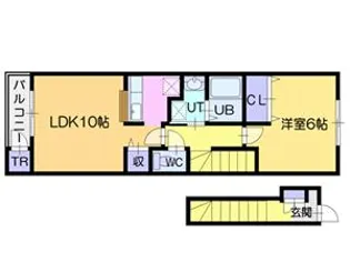 パークアベニュー壱番町【2階】の間取り