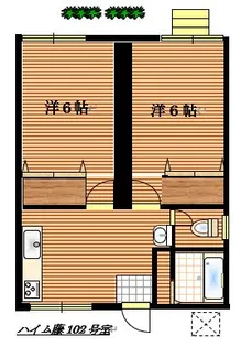 ハイム藤【1階】の間取り