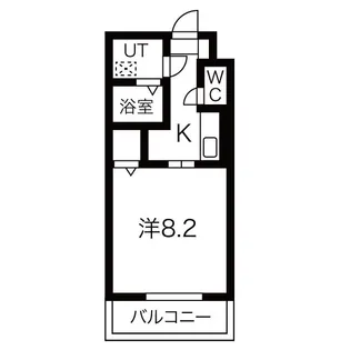 マックス河原町【1階】の間取り