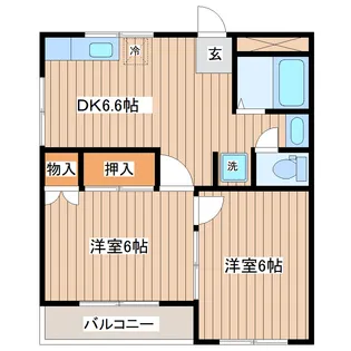 コーポイトウ【2階】の間取り