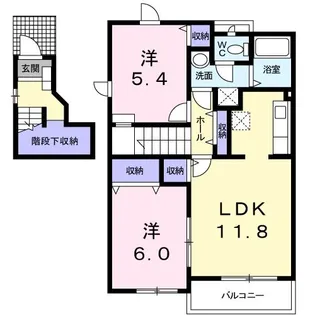 ドマーニC【2階】の間取り