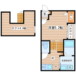 オプティマルコーポ【2階】の間取り
