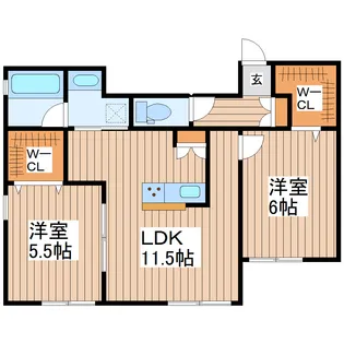 アーチェロ【1階】の間取り
