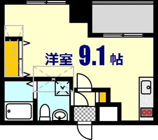 オリエントビル イーストタワーNo.76【2階】の間取り