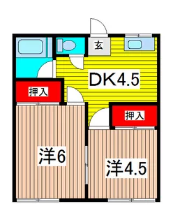 青葉コーポ【1階】の間取り
