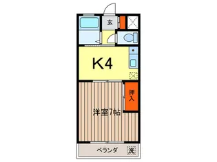 東ハイツ【1階】の間取り