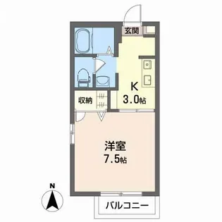 シャーメゾン・ソレイユ A棟【2階】の間取り
