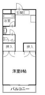 サンサンハイツ【1階】の間取り