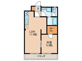 エミール小川【3階】の間取り