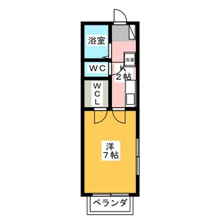 シルバーツインB【1階】の間取り