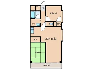ミルオンデュ-ル西町【6階】の間取り