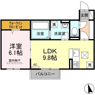 グランソレイユ【1階】の間取り