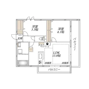 LA SEINE【3階】の間取り