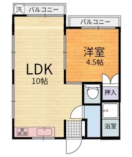 マンション豊和【4階】の間取り