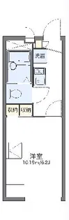レオパレスリバーサイド【2階】の間取り