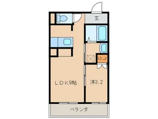 竜美丘Residence【4階】の間取り